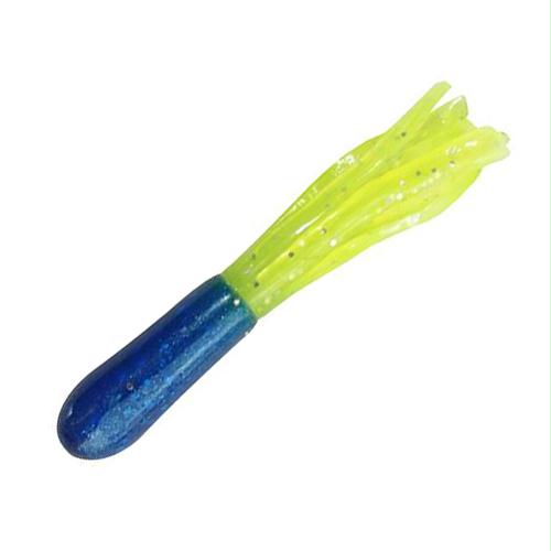 Mr. Crappie Tube Lure – 2″ Length, Blue Grass, Package of 15