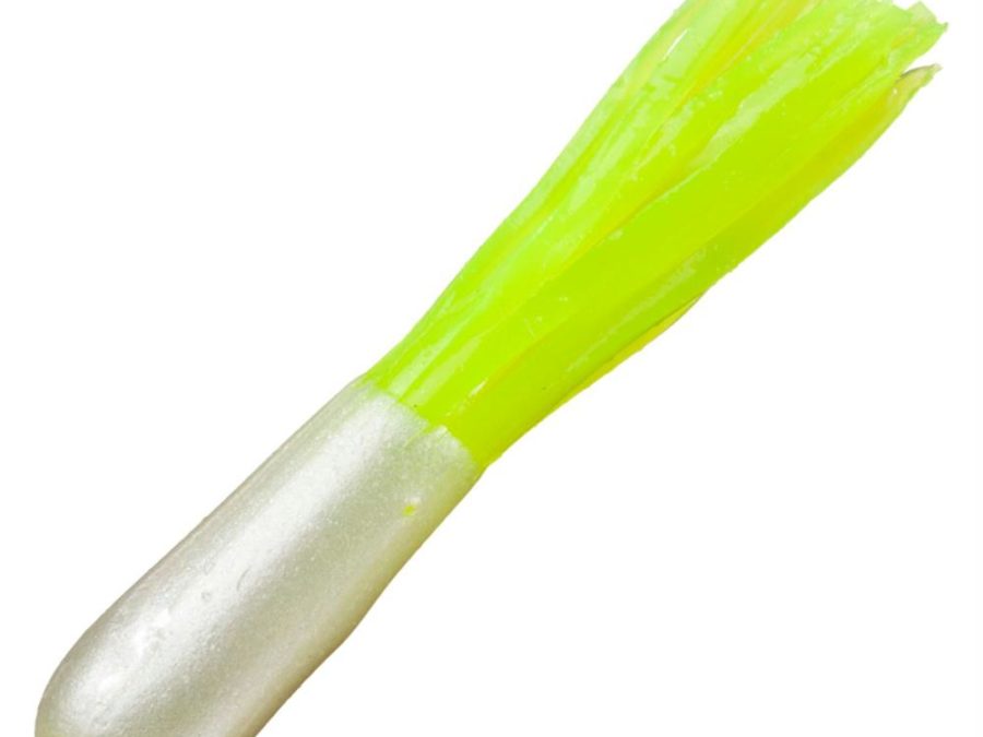Mr. Crappie Tube Lure – 2″ Length, Refrigerator White, Package of 15