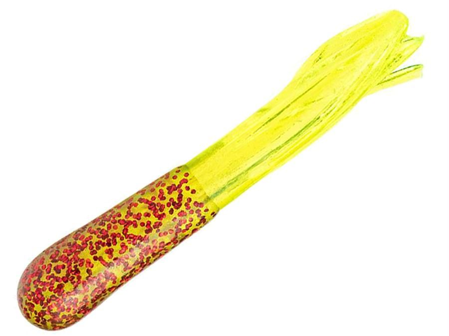 Mr. Crappie Tube Lure – 2″ Length, Red Chili Pepper, Package of 15