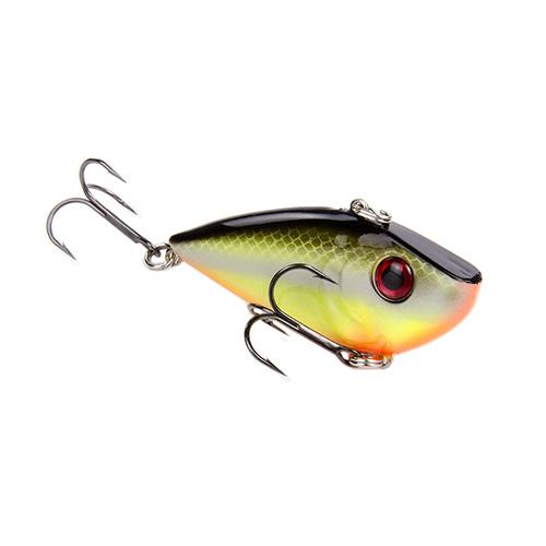 Red Eyed Shad 1-2 oz Hard Lipless Crankbait Lure – 3 1-4″ Length. 8′ Depth, Two Number 6 Treble Hooks, Chartreuse Baitfish, Per 1