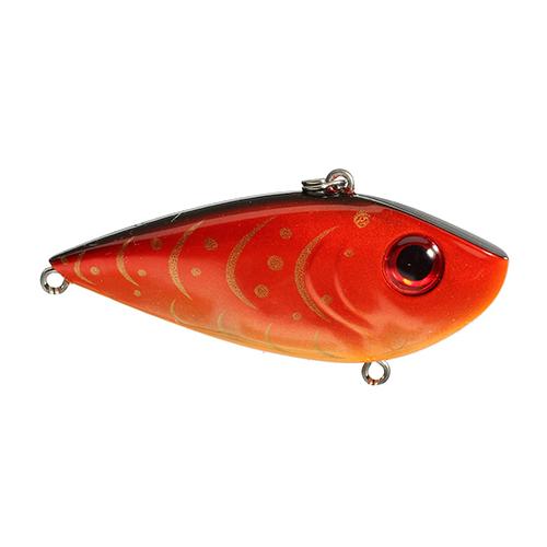Red Eyed Shad 1-2 oz Hard Lipless Crankbait Lure – 3 1-4″ Length. 8′ Depth, Two Number 6 Treble Hooks, Sam Rayburn Red Craw, Per 1