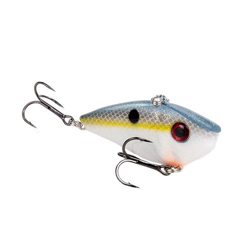 Red Eyed Shad 1-2 oz Hard Lipless Crankbait Lure – 3 1-4″ Length. 8′ Depth, Two Number 6 Treble Hooks, Sexy Shad, Per 1