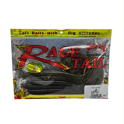 Rage Tail Rage Anaconda Soft Bait Lure – 10″ Body Length, Double Header Red, Per 6