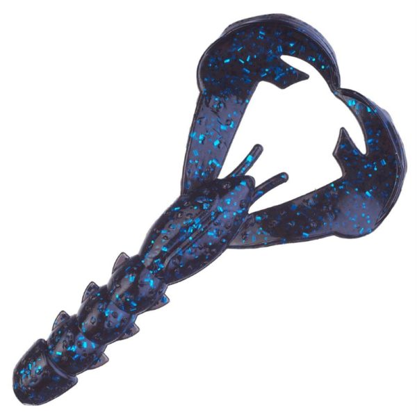 Rage Tail Soft Rage Baby Craw Lure – 3″ Body Length, Black-Blue Flake, Package of 9