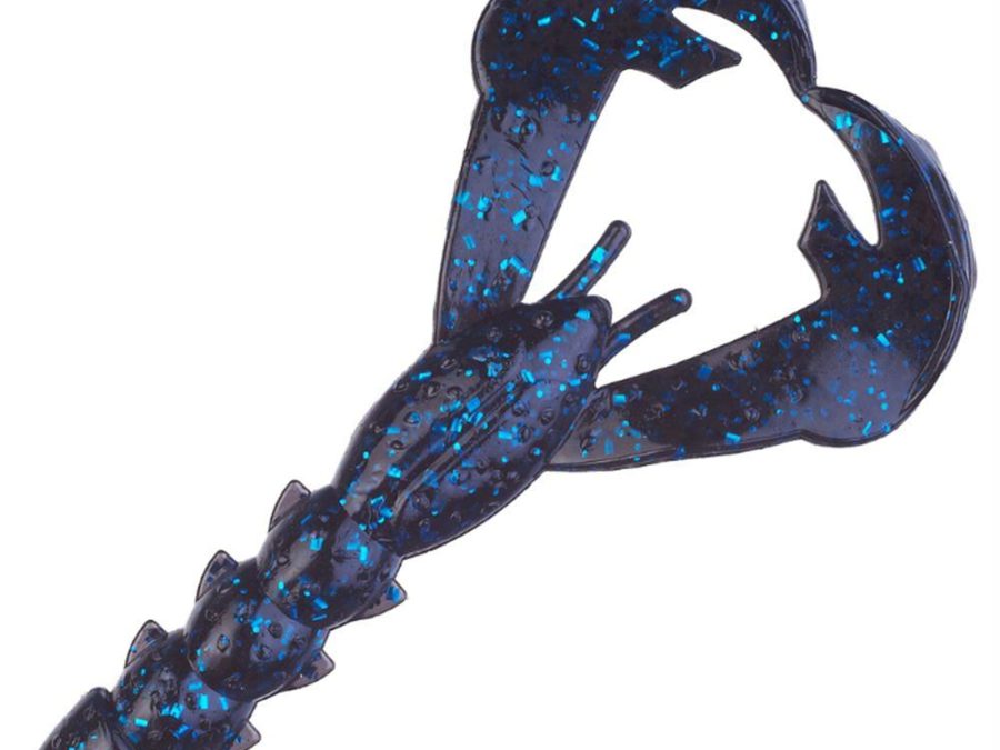 Rage Tail Soft Rage Baby Craw Lure – 3″ Body Length, Black-Blue Flake, Package of 9