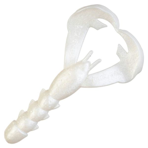 Rage Tail Soft Rage Baby Craw Lure – 3″ Body Length, Pearl, Package of 9