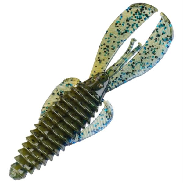 Rage Bug Lure – 4″ Body Length, OkeechobeeCraw, Package of 7