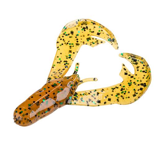 Rage Tail Chunk Soft Lure – 3″ Body Length, Amber Green Black, Per 7