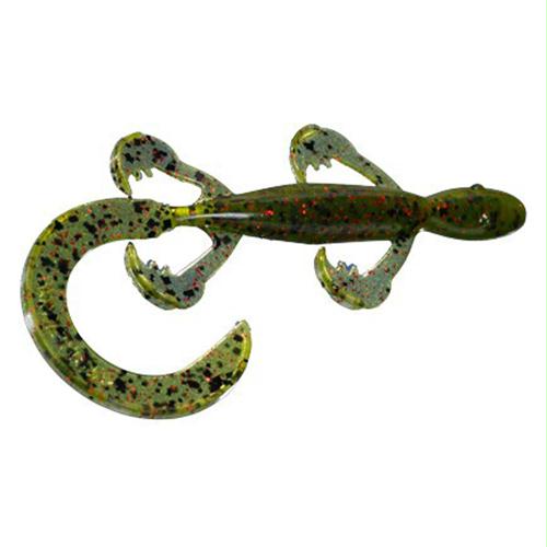 Rage Tail Lizard – 6″ Body Length, Watermelon Red and Black, Package of 7