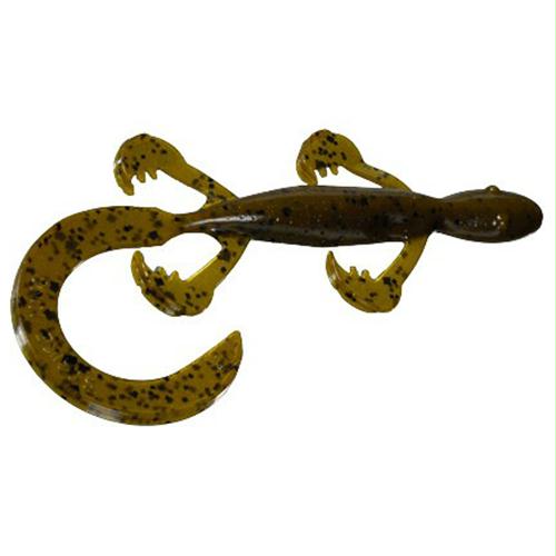 Rage Tail Lizard – 6″ Body Length, Green Pumpkin, Package of 7