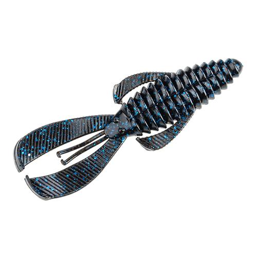 Rage Magnum Bug Soft Lure – 4 1-2″ Body Length, Black-Blue Flake, Package of 6