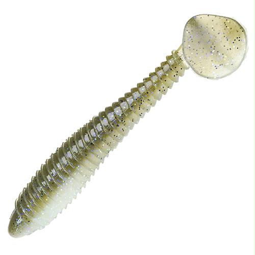Rage Swimmer Soft Lure – 3 3-4″ Body Length, Electric Shad, Package of 7