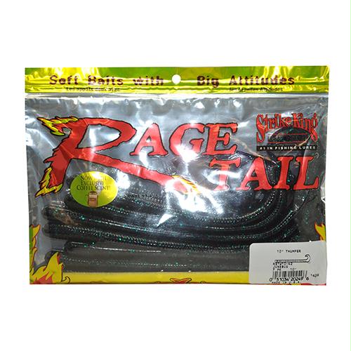 Rage Thumper Worm Soft Bait Lure – 10″ Body Length, June Bug, Per 7