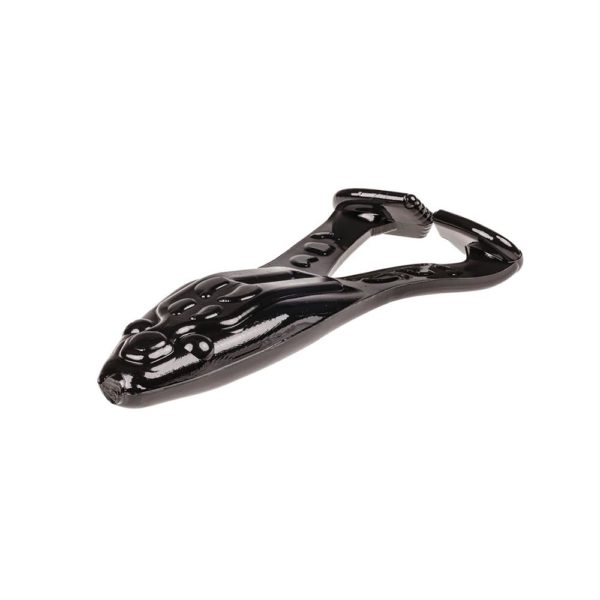 Super Toad Soft Bait Lure – 4″ Body Length,Black, Per 5