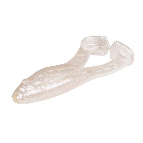 Super Toad Soft Bait Lure – 4″ Body Length, Pearl, Per 5