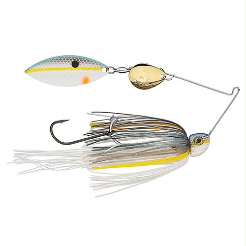 Tour Grade Painted Blade Spinnerbait – 4-0 Front Hook 2-0 Trailer Hook, 3-8 oz, Sexy Shad, Package of 1