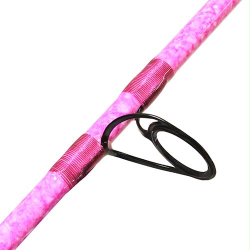 W&M Flats Saltwater Spinning Rod 7’6″ Length, 1pc Pink