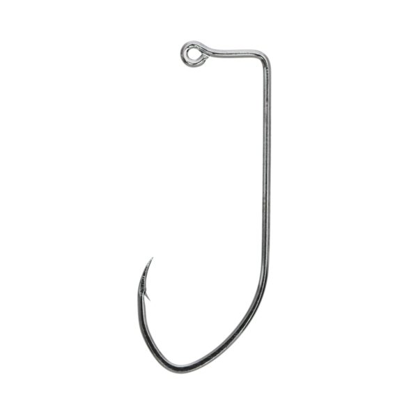 Pro-V 90 Non Offset Jig Hook – Size 1, Platinum Black, Package of 100
