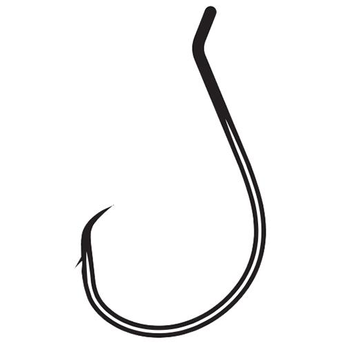 Octopus Circle Outbarb 1X Strong Hook – Size 10-0, NS Black, Package of 3