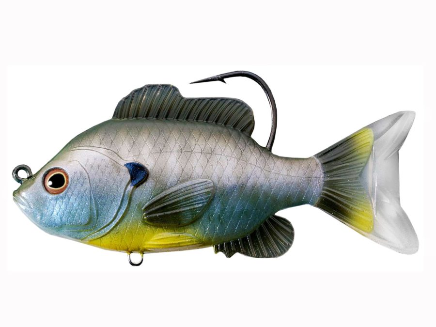 Sunfish Swimbait – Freshwater, 4 3-8″ Length, 7-8 oz, 1′-8′ Depth, Natural Bluegill, Per 1