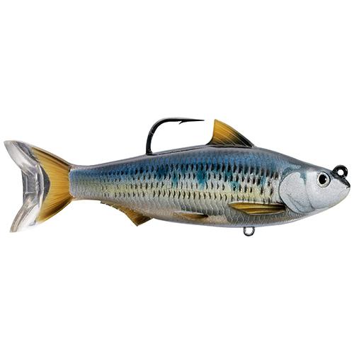 Common Shiner Swimbait – Freshwater, 4″ Length, 1′-12′ Depth, 3-4 oz Weight, Silver-Blue, Per 1