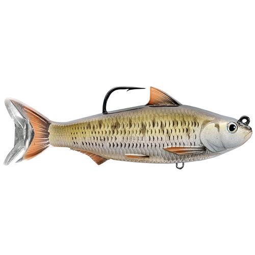 Common Shiner Swimbait – Freshwater, 6″ Length, 1′-12′ Depth, 2 1-4 oz Weight, Silver-Bronze, Per 1