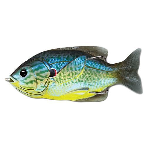 Sunfish Hollow Body – Freshwater, 4″ Length, 3-4 oz, Topwater Depth, Blue-Yellow Pumpkinseed, Per 1