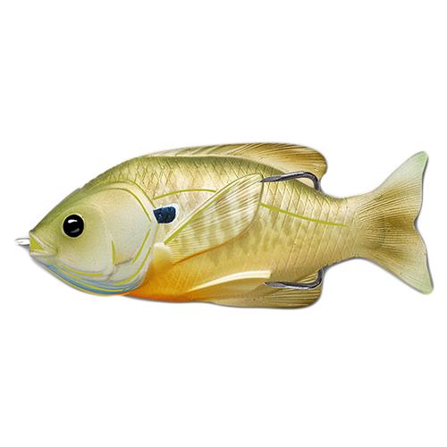 Sunfish Hollow Body – Freshwater, 4″ Length, 3-4 oz, Topwater Depth, Natural Green Bluegill, Per 1