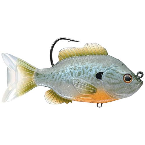 Sunfish Swimbait – Freshwater, 3 1-2″ Length, 1-2 oz, 1′-8′ Depth, Natural-Blue Pumpkinseed, Per 1