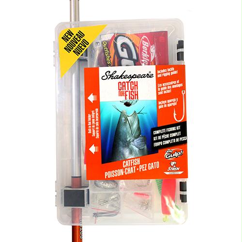 Catch More Fishing Combo Catfish Spinning, 7′ Length, 2 Piece, 1025