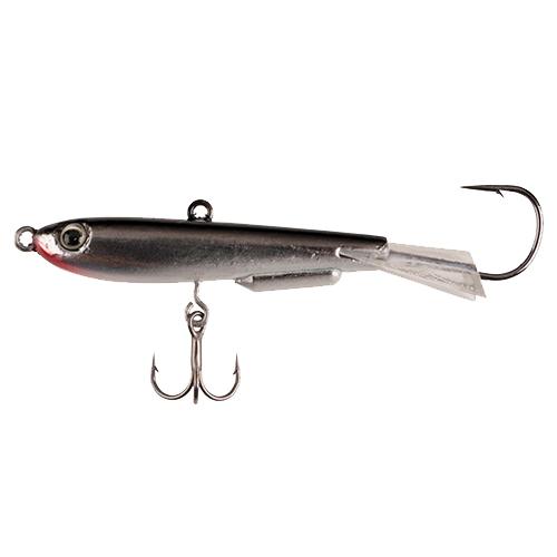 Johnny Darter Hard Bait Lure – 3-4″ Length, 1-8 oz, 2 Number 10 Hooks, Chrome Black, Per 1