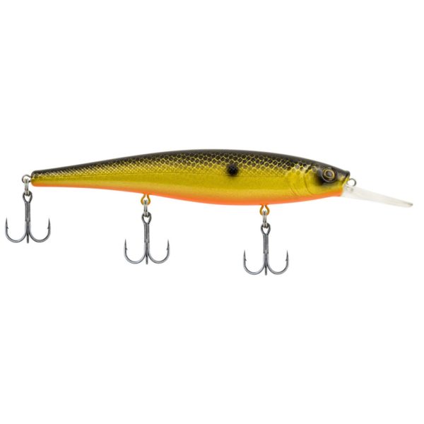 Cutter 110+ Hard Bait Lure – 4 3-8″ Length, 9-16 oz, 3 Hooks, 4′-8′ Depth, Fool’s Gold, Per 1