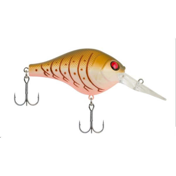 Digger Hard Bait Lure – 2″ Length, 1-2 oz, 2 Hooks, 5′-8′ Depth, Olive Cream Craw, Per 1