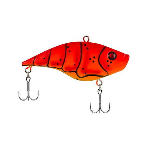 Warpig Hard Bait Lure – 2 3-8″ Length, 1-4 oz, 2 Hooks, Orange Craw, Per 1