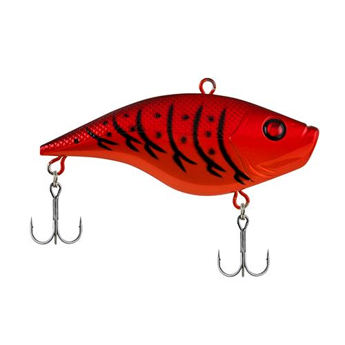 Warpig Hard Bait Lure – 2 3-8″ Length, 1-4 oz, 2 Hooks, Apple Red Craw, Per 1