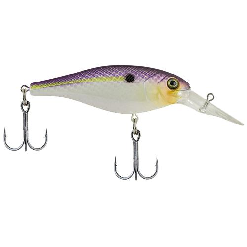 Bad Shad Hard Bait Lure – 2″ Length, 1-4 oz, 5′-7′ Depth, 2 Hooks, Glimmer, Per 1