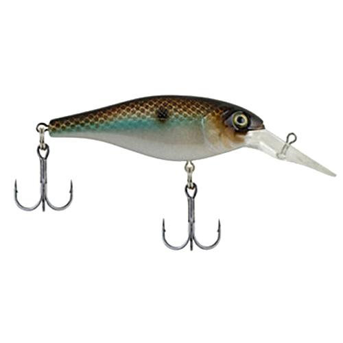 Bad Shad Hard Bait Lure – 2″ Length, 1-4 oz, 5′-7′ Depth, 2 Hooks, Rust Shad, Per 1