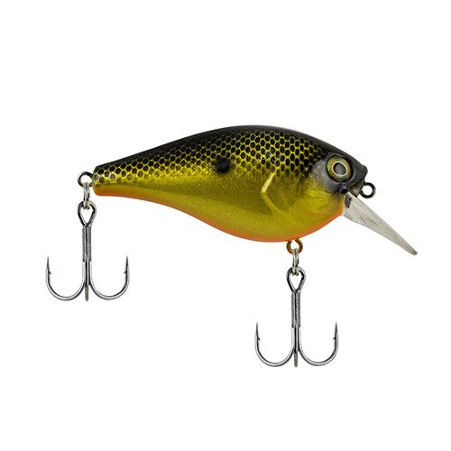 SquareBull Hard Bait Lure – 2 3-8″ Length, 3-8 oz, 3′-6′ Depth, 2 Hooks, Fool’s Gold, Per 1