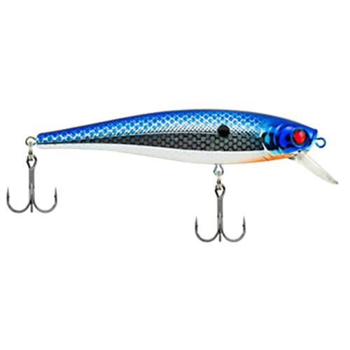 Cutter 90 Shallow Hard Bait Lure – 3 1-2″ Length, 3-8 oz, 3′-5′ Depth, 2 Hooks, Blue-Silver, Per 1