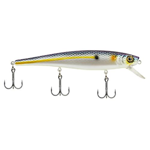 Skinny Cutter 110 Shallow Hard Bait Lure – 4 1-4″ Length, 7-16 oz, 3′-5′ Depth, 3 Hooks, Chameleon Pearl, Per 1