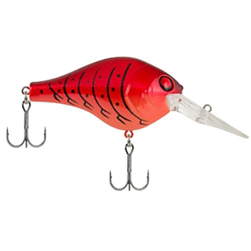 Digger Hard Bait Lure – 2″ Length, 3-8 oz, 4′-6′ Depth, 2 Hooks, Apple Red Craw, Per 1
