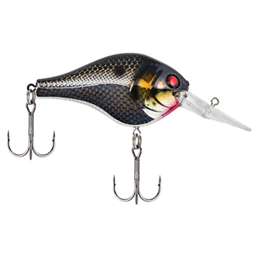 Digger Hard Bait Lure – 2 3-4″ Length, 7-8 oz, 12′-15′ Depth, 2 Hooks, Black-Silver, Per 1