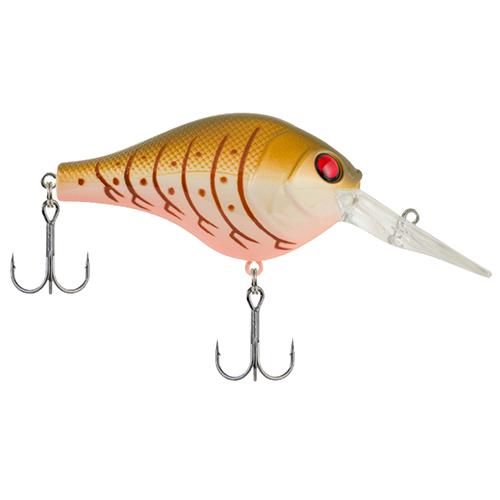 Digger Hard Bait Lure – 2 3-4″ Length, 7-8 oz, 12′-15′ Depth, 2 Hooks, Olive Cream Craw, Per 1