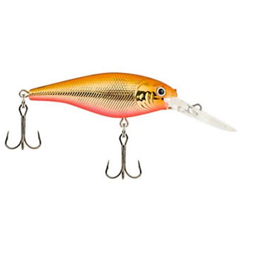Flicker Shad Hard Bait Lure – 2″ Length, 3-16 oz Weight, 9′-11′ Depth, 2 Hooks, Copperhead, Per 1