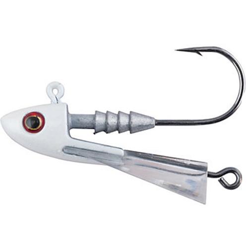 Snap Jig Jigheads Lure – 3-8 oz Size. 1-0 Hook, Pearl White, Per 2