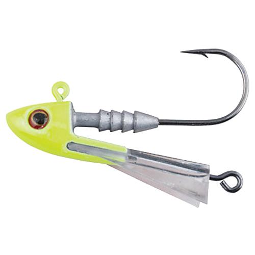Snap Jig Jigheads Lure 38 oz Size. 10 Hook, Chartreuse, Per 2