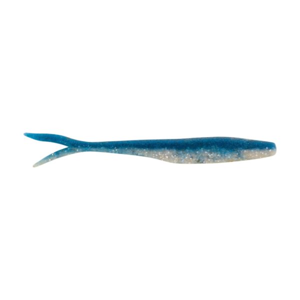 MaxScent Flatnose Minnow Soft Bait – 4″ Length, Blue Back, Per 10