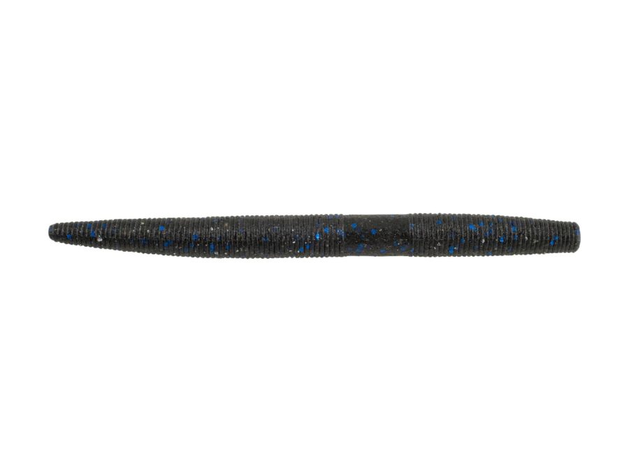 MaxScent The General Soft Bait – 5″ Length, Black-Blue Fleck, Per 8