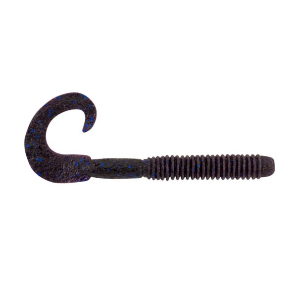 MaxScent Lunch Worm Soft Bait – 6″ Length, Blue Flake, Per 10