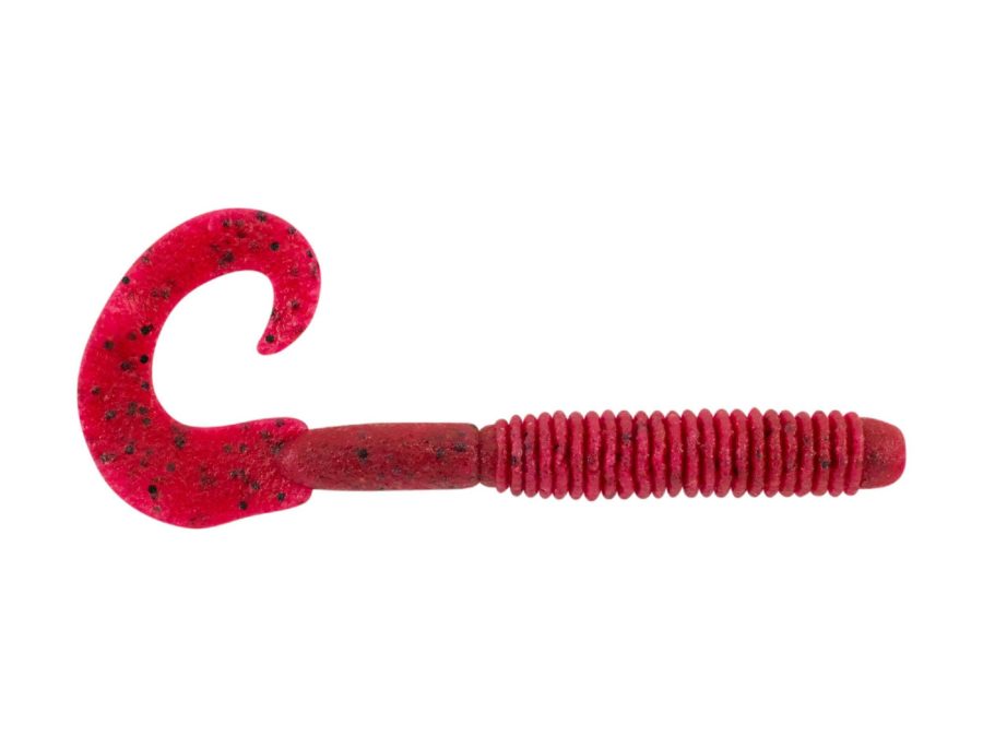 MaxScent Lunch Worm Soft Bait – 6″ Length, Cherry Seed, Per 10